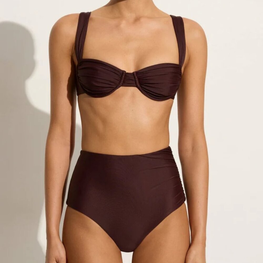 NWT Faithfull the Brand Bikini Set in Soil (S Top, S Bottoms)